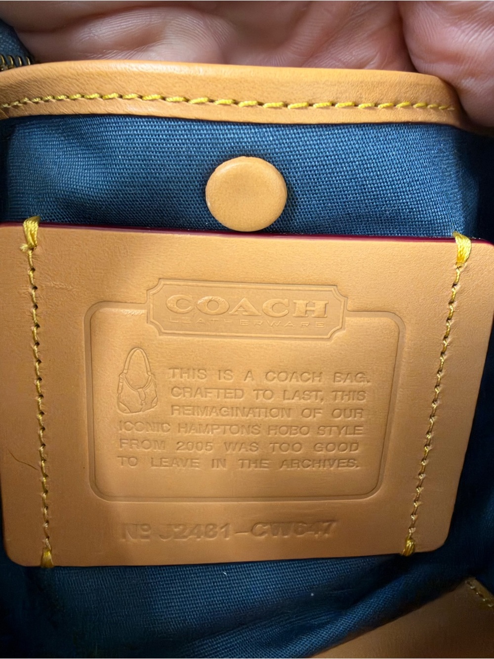 Coach Denim The Hampton’s Hobo Limited Re-Edition 2005 - Picture 15 of 15